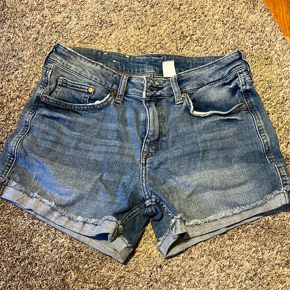 Denim shorts